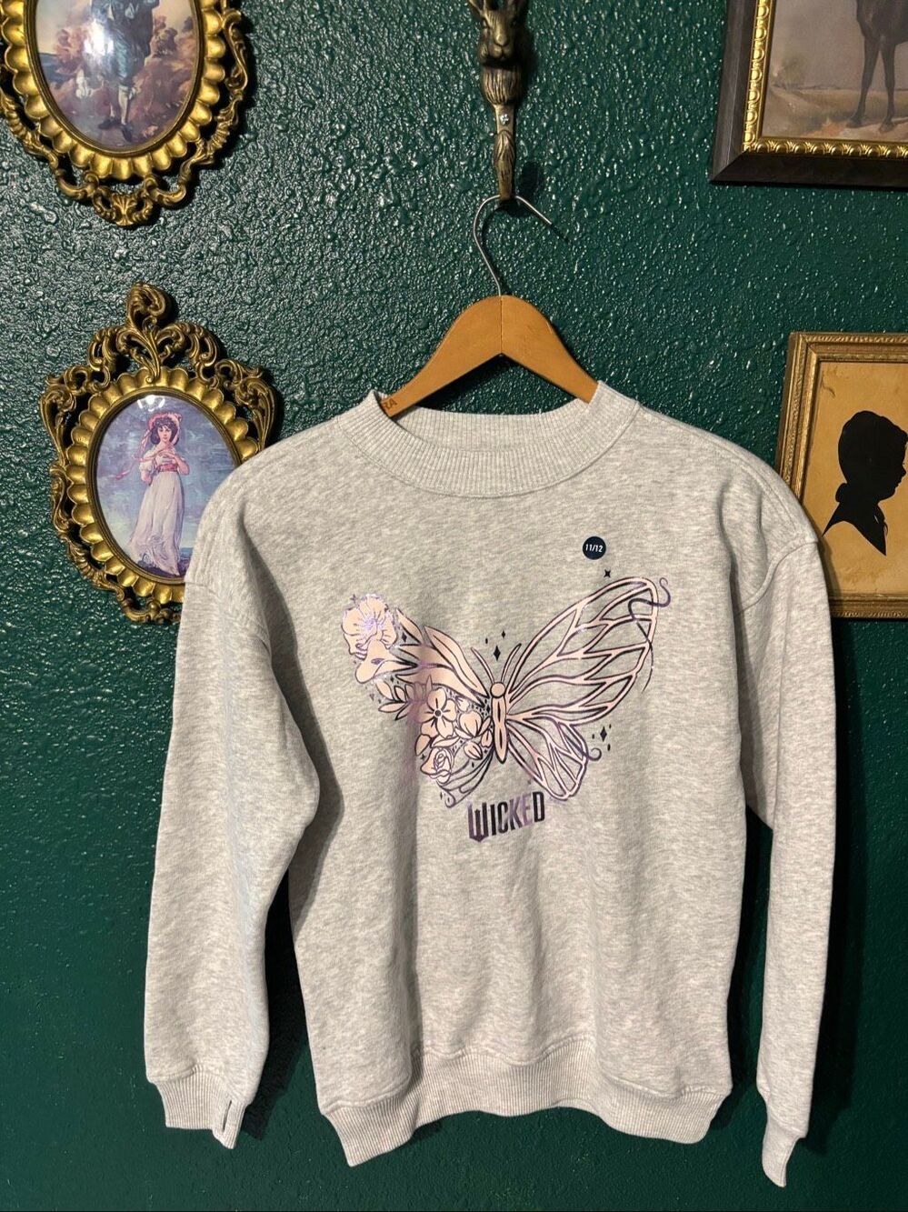 Abercrombie Kids Girls Wicked Sweatshirt Butterfly NWT Sz 11/12